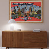 Austin Texas Vintage Postcard Print - Tejas Country Club