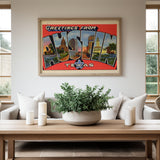 Austin Texas Vintage Postcard Print - Tejas Country Club