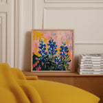 Texas Bluebonnet Painting Art Print - Tejas Country Club