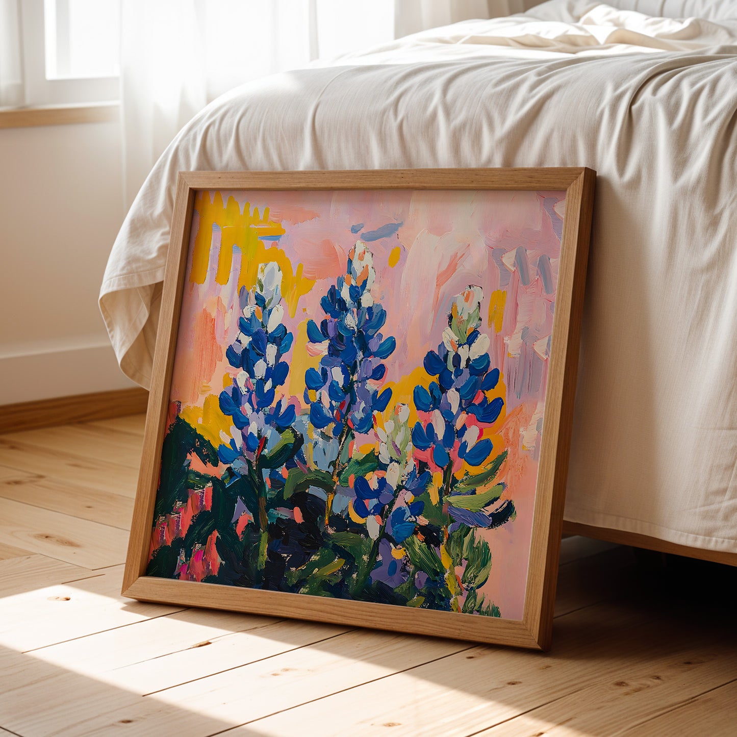 Texas Bluebonnet Painting Art Print