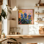 Texas Bluebonnet Painting Art Print - Tejas Country Club