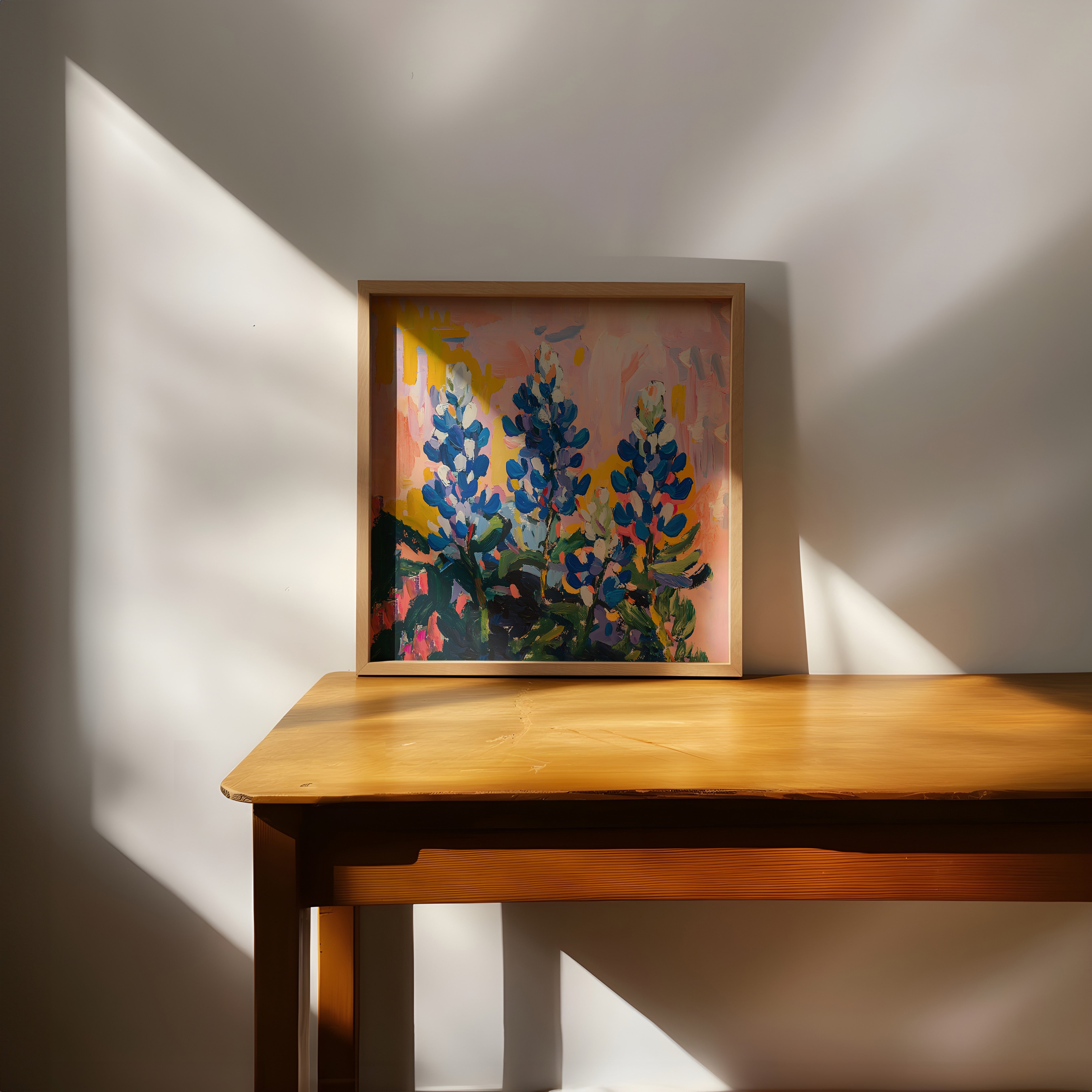 Texas Bluebonnet Painting Art Print - Tejas Country Club