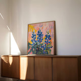 Texas Bluebonnet Painting Art Print - Tejas Country Club
