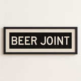 Framed Beer Joint Bus Scroll Sign