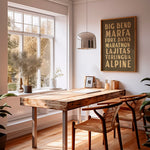 Big Bend West Texas Subway Scroll Art Print - Tejas Country Club