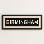 Framed Birmingham Alabama Bus Scroll - Tejas Country Club