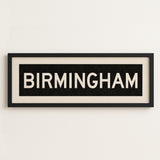 Framed Birmingham Alabama Bus Scroll - Tejas Country Club