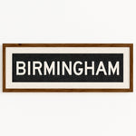 Framed Birmingham Alabama Bus Scroll - Tejas Country Club