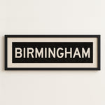 Framed Birmingham Alabama Bus Scroll - Tejas Country Club