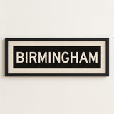 Framed Birmingham Alabama Bus Scroll - Tejas Country Club