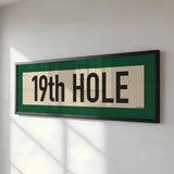 Framed 19th Hole Golf Art Scroll Print - Tejas Country Club