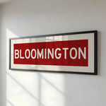 Framed Bloomington Crimson Bus Scroll - Tejas Country Club