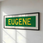 Framed Eugene Green Bus Scroll - Tejas Country Club