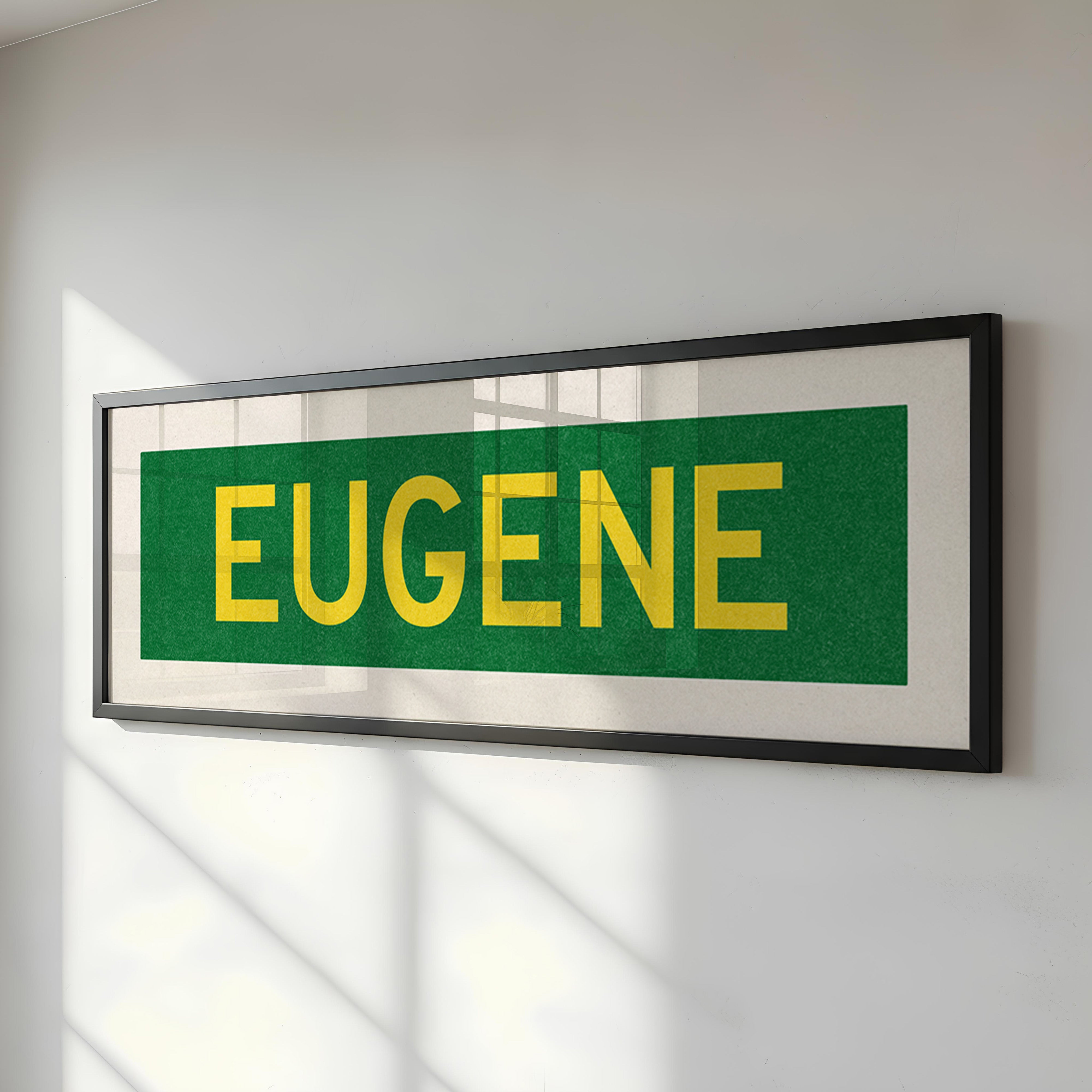 Framed Eugene Green Bus Scroll - Tejas Country Club
