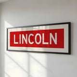 Framed Lincoln Bus Scroll - Tejas Country Club