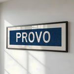 Framed Provo Navy Bus Scroll - Tejas Country Club