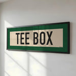 Framed Tee Box Golf Scroll Art - Tejas Country Club