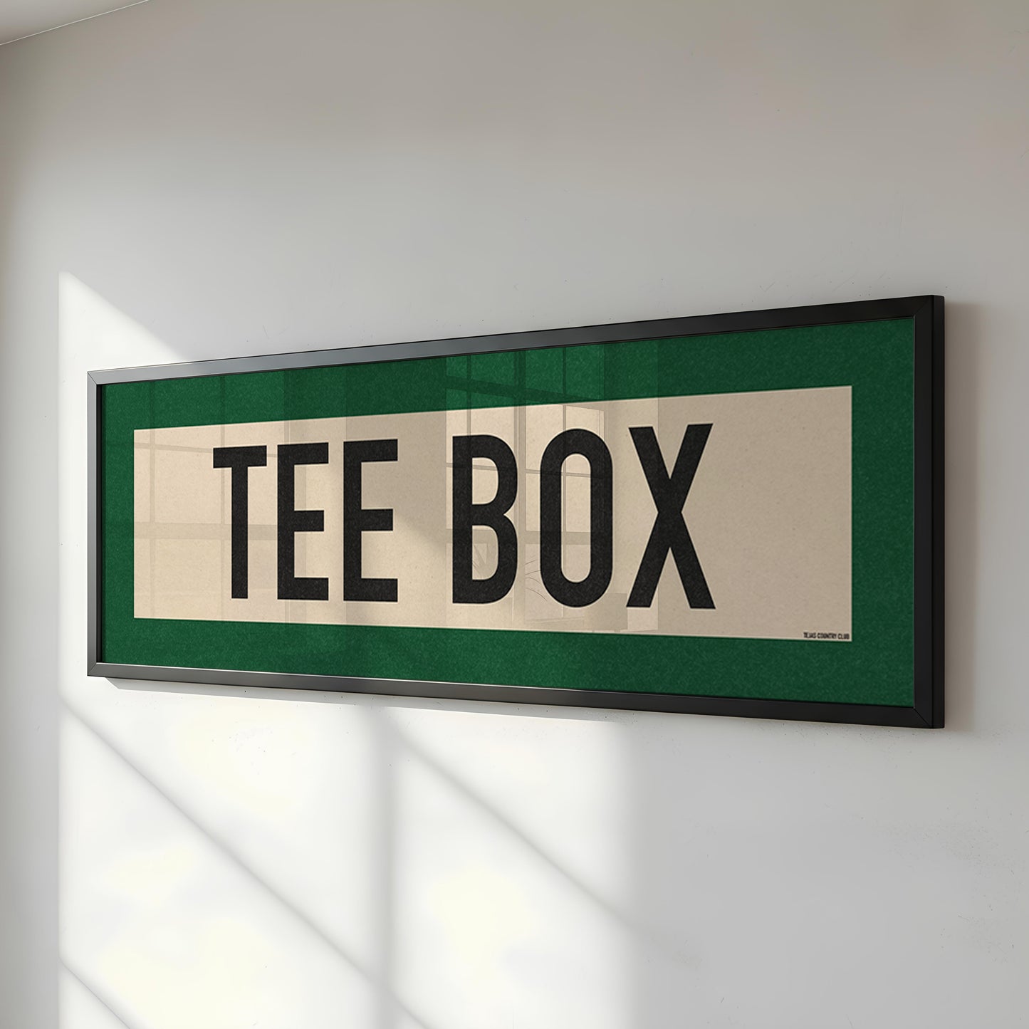 Framed Tee Box Golf Scroll Art