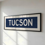 Framed Tucson Navy Bus Scroll - Tejas Country Club