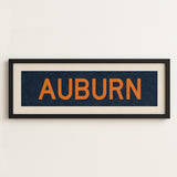 Framed Auburn Navy Bus Scroll - Tejas Country Club