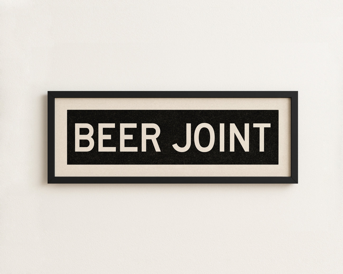 Framed Beer Joint Bus Scroll Sign
