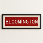 Framed Bloomington Crimson Bus Scroll - Tejas Country Club