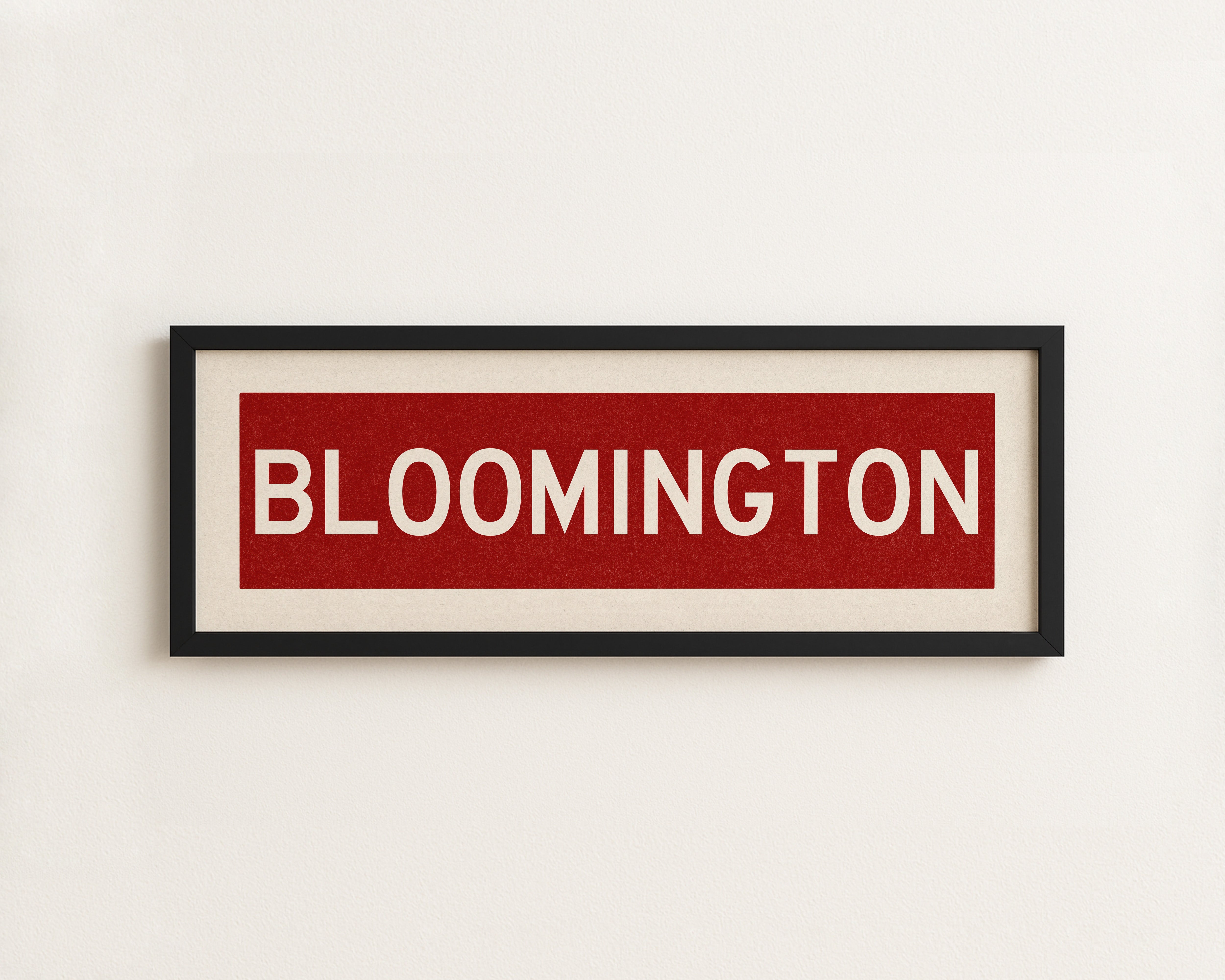 Framed Bloomington Crimson Bus Scroll - Tejas Country Club