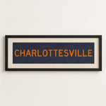 Framed Charlottesville Blue Bus Scroll - Tejas Country Club