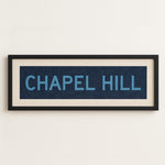 Framed Chapel Hill Blue Bus Scroll - Tejas Country Club