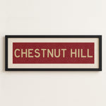 Framed Chestnut Hill Cardinal and Gold Bus Scroll - Tejas Country Club
