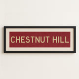 Framed Chestnut Hill Cardinal and Gold Bus Scroll - Tejas Country Club