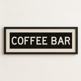 Framed Coffee Bar Bus Scroll Sign