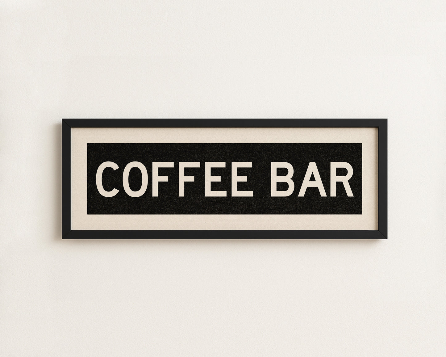 Framed Coffee Bar Bus Scroll Sign