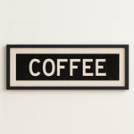 Framed Coffee Bus Scroll Sign - Tejas Country Club