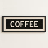 Framed Coffee Bus Scroll Sign - Tejas Country Club