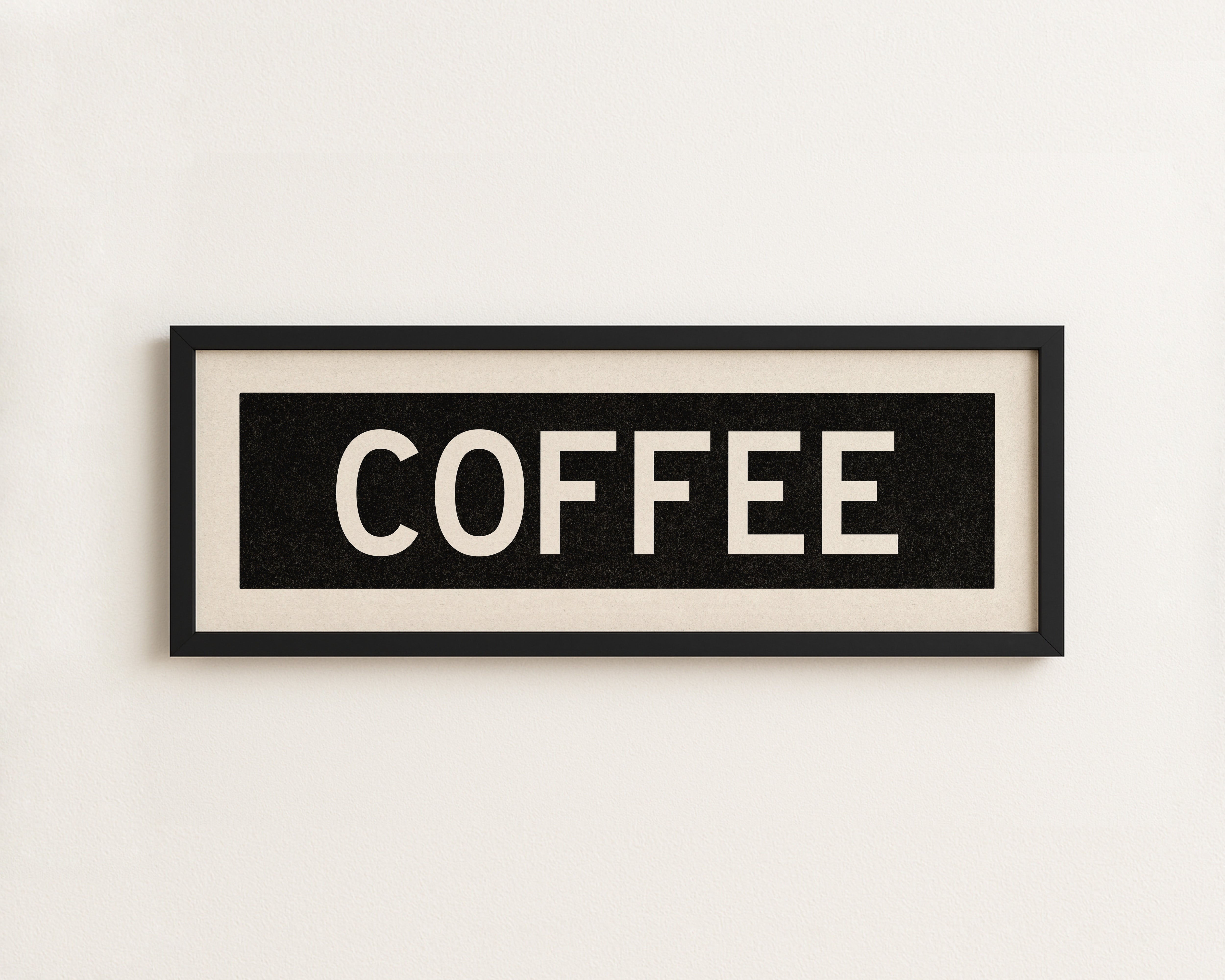 Framed Coffee Bus Scroll Sign - Tejas Country Club