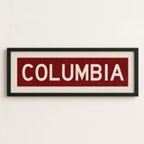Framed Columbia Scarlet Bus Scroll - Tejas Country Club
