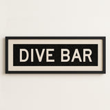 Framed Dive Bar Bus Scroll Sign - Tejas Country Club