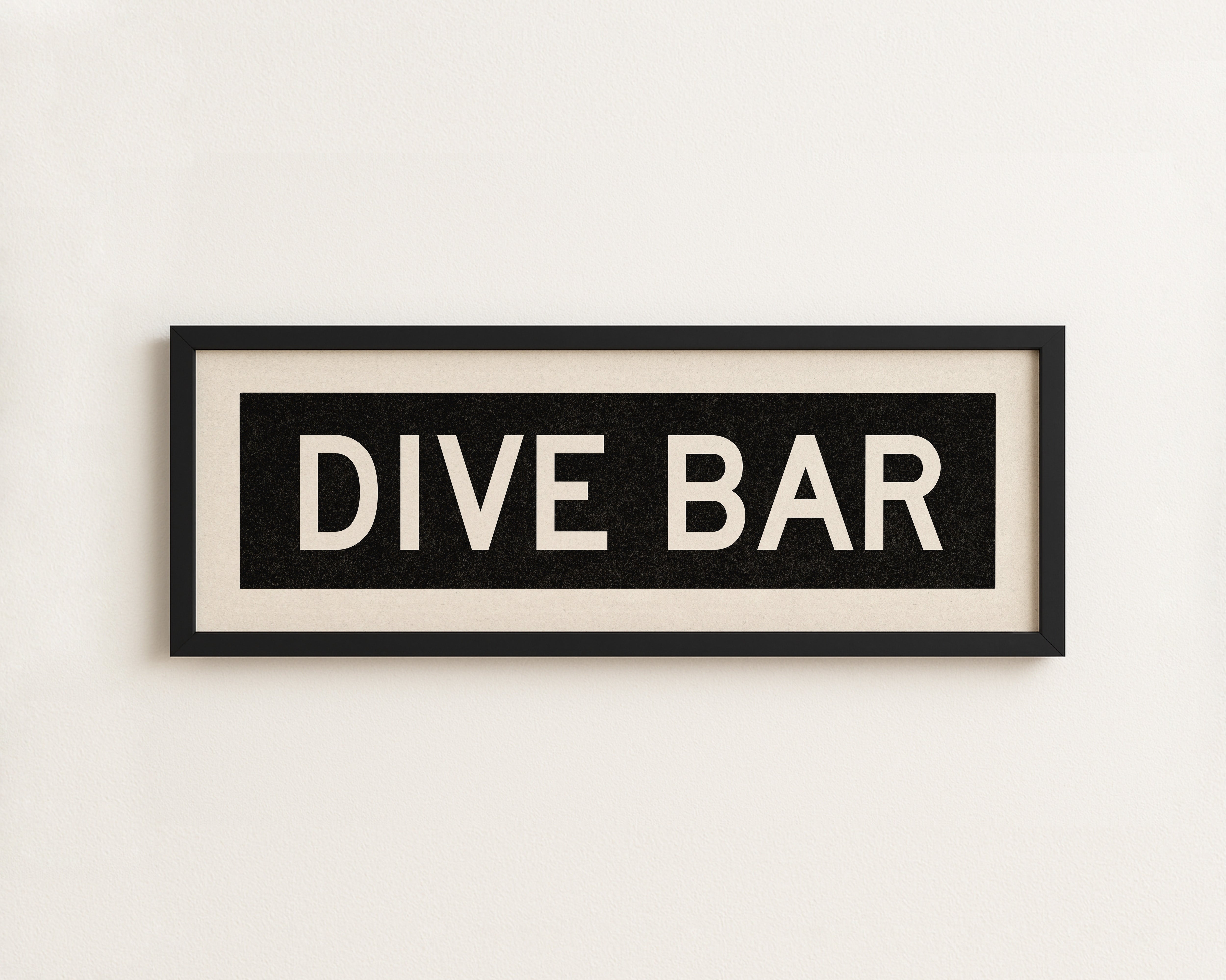 Framed Dive Bar Bus Scroll Sign - Tejas Country Club
