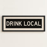 Framed Drink Local Bus Scroll Sign - Tejas Country Club