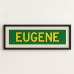 Framed Eugene Green Bus Scroll - Tejas Country Club