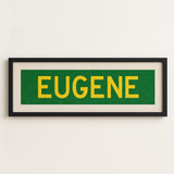 Framed Eugene Green Bus Scroll - Tejas Country Club
