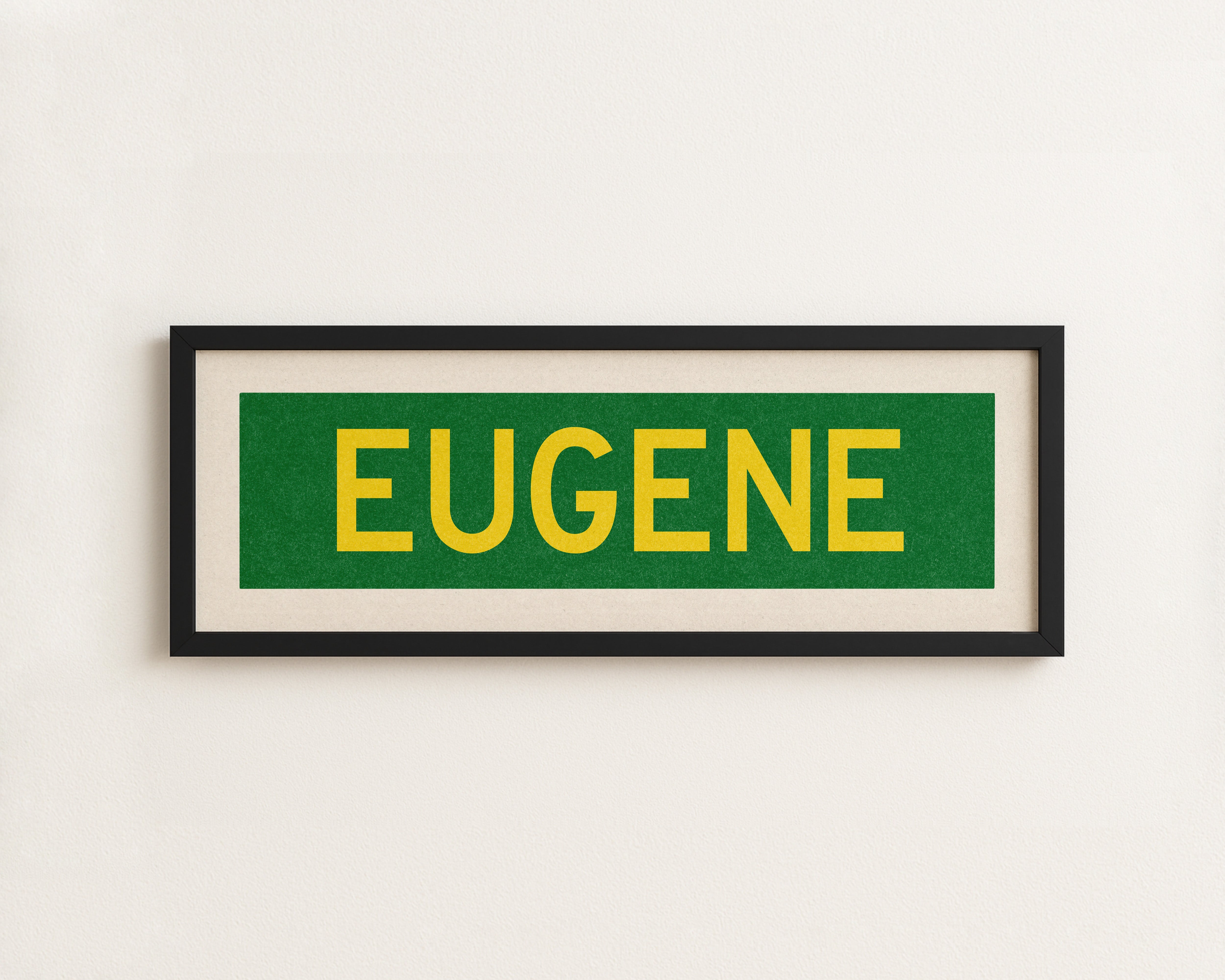 Framed Eugene Green Bus Scroll - Tejas Country Club