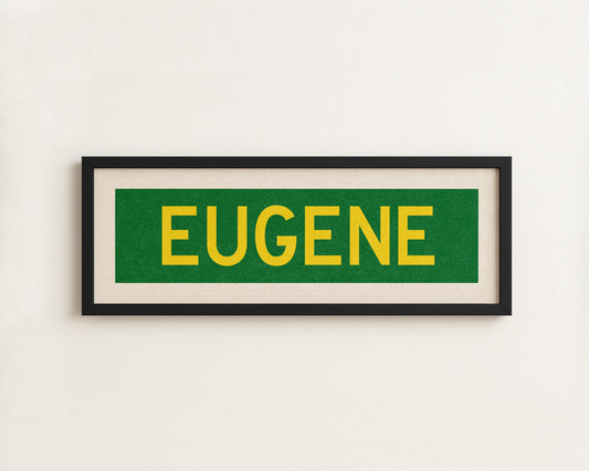 Framed Eugene Green Bus Scroll
