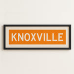 Framed Knoxville Orange Bus Scroll - Tejas Country Club