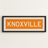 Framed Knoxville Orange Bus Scroll - Tejas Country Club