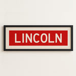 Framed Lincoln Bus Scroll - Tejas Country Club
