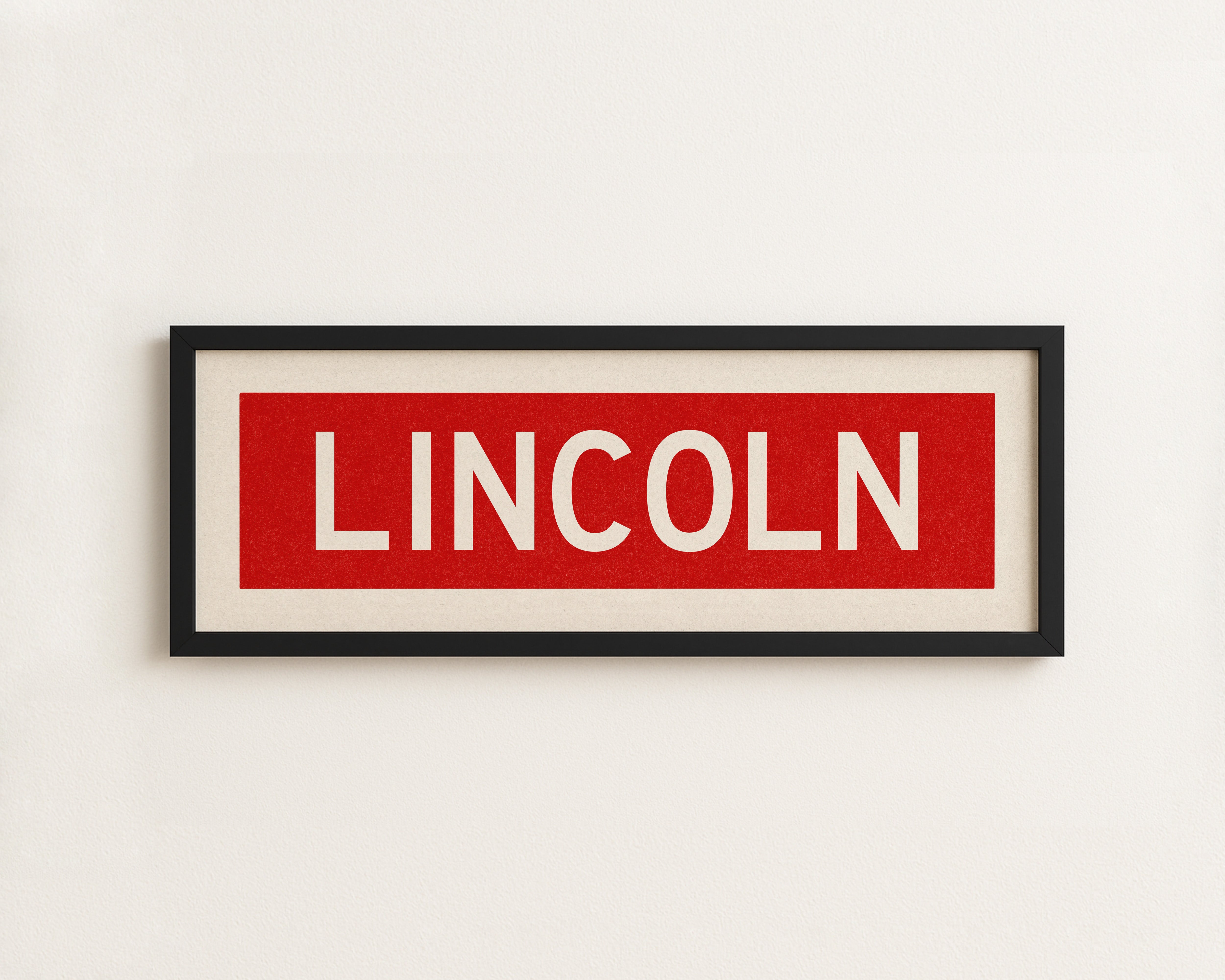 Framed Lincoln Bus Scroll - Tejas Country Club