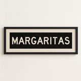 Framed Margaritas Bus Scroll Sign