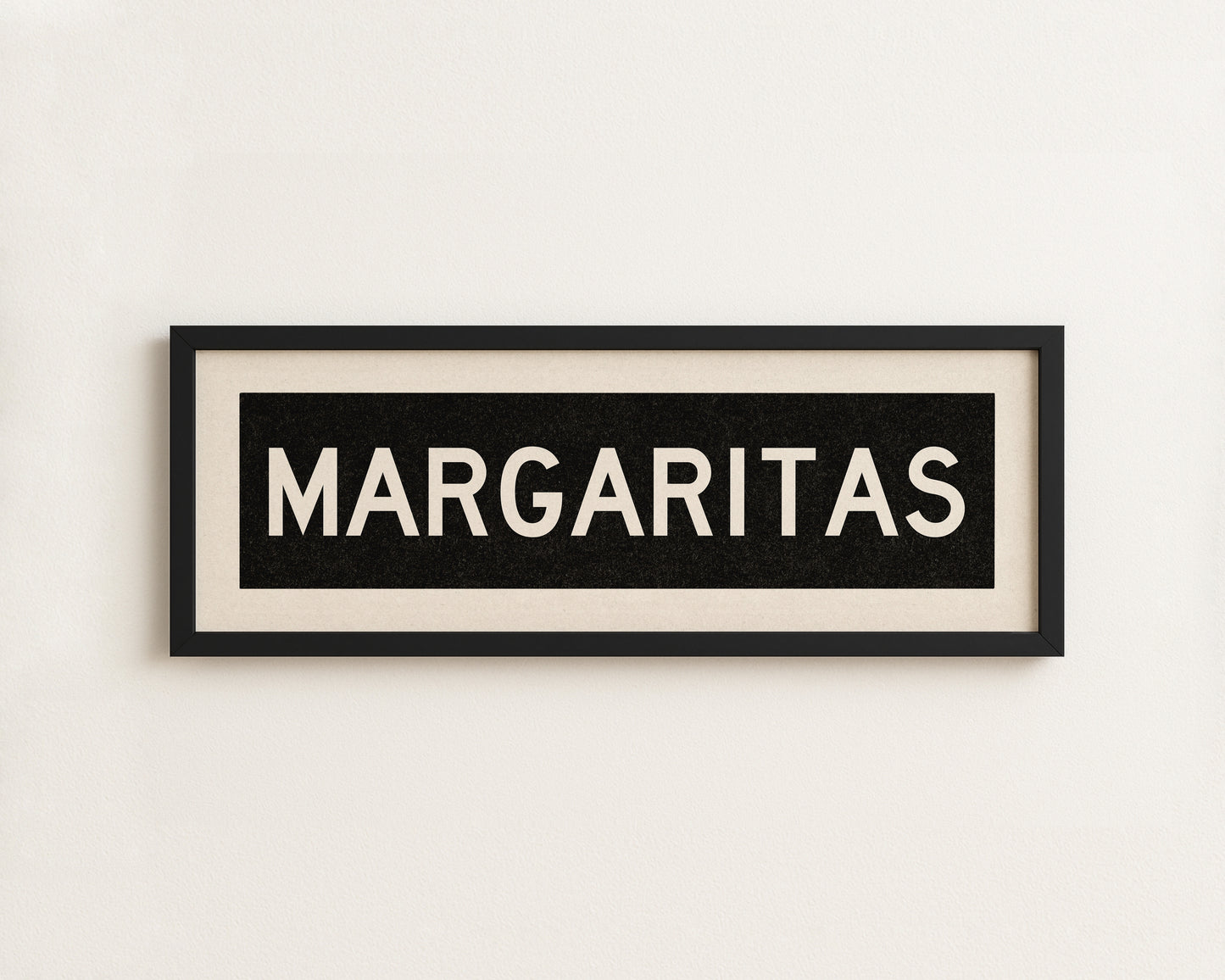 Framed Margaritas Bus Scroll Sign
